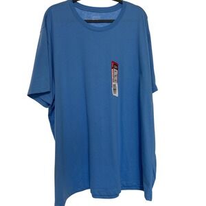 BCG Ultra Soft Mens 4XL Blue Short Sleeve Crew Neck 100% Cotton T-Shirt NEW